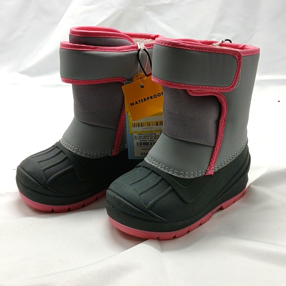 Cat&Jack girls winter waterproof rain boots. New w/tags. Size 5,6,7,8,9,10,11